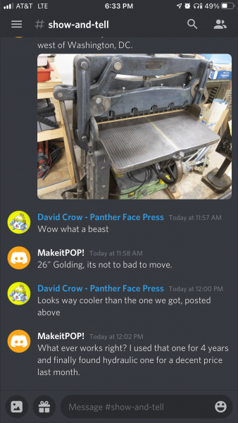image: Show and Tell - Letterpress Discord Group