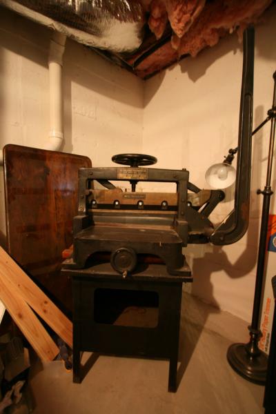 image: 19.5" Challenge Machinery Company Guillotine and stand