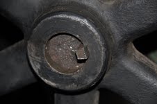 image: broken end of crank shaft
