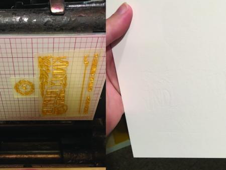image: really uneven impression and the original P didn't print at all