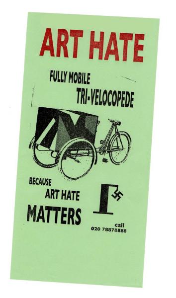 image: art hate handbill - billy childish